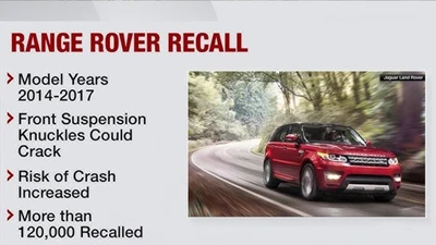 Jaguar Land Rover bị triệu hồi hơn 121.500 xe vì lỗi nguy hiểm