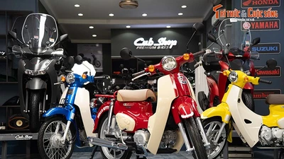 Cận cảnh Honda Super Cub Hello Kitty đặc biệt về Việt Nam 