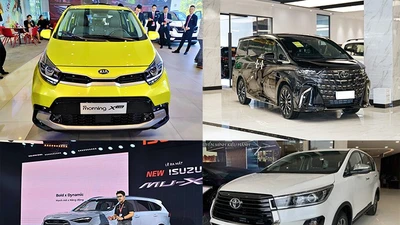 Top 10 xe ôtô ế ẩm nhất thị trường Việt Nam tháng 5/2025