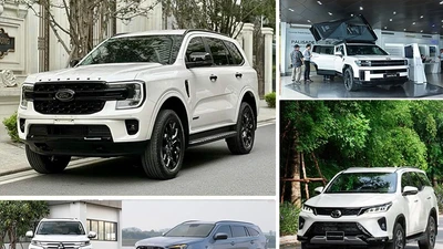Top xe SUV cỡ D tháng 6/2025 - Ford Everest bán chạy nhất