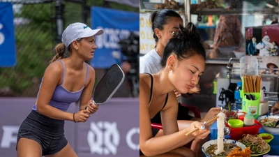 Cam thường bắt trọn visual mỹ nữ làng pickleball Alix Trương