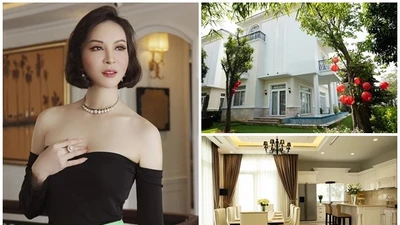 Toàn cảnh biệt thự nguy nga của MC Thanh Mai 