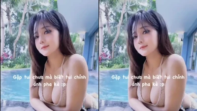 Bị fan nghi chỉnh sửa ảnh, Trang Bít Tết đăng clip cực nét