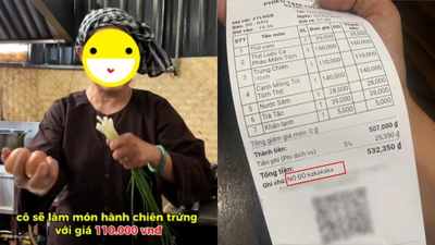 Quán "cơm quê" ở TP.HCM bán đĩa trứng rán gây tranh cãi