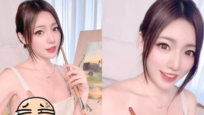 Mặc tạp dề vẽ tranh, hot girl Trung Quốc gây bão mạng