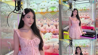 "Phú bà" Yogurt Ng gây "sốt" với loạt ảnh bên máy gắp gấu