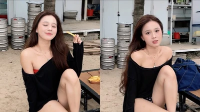 Bạn gái Nhâm Mạnh Dũng gây sốt với loạt ảnh bikini "nóng bỏng mắt"