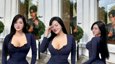 "Hot girl Đồng Nai" Phan Thị Bảo Trân diện đồ bó sát khoe body đồng hồ cát