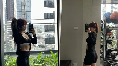 Bảo Hân Helia khoe body "vạn người mê" tại phòng gym