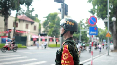 Lực lượng an ninh tăng cường cho tổng hợp luyện lần 1 diễu binh, diễu hành