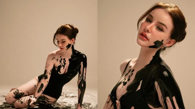 "Nữ thần tắm suối" Jessie Vard gây sốt với phong cách bodypainting táo bạo