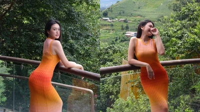 Doãn Hải My diện váy rực rỡ, đẹp hút hồn