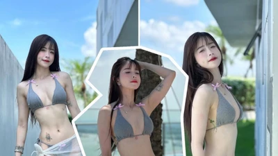 "Hoa khôi Taekwondo" Châu Tuyết Vân diện bikini khoe body 