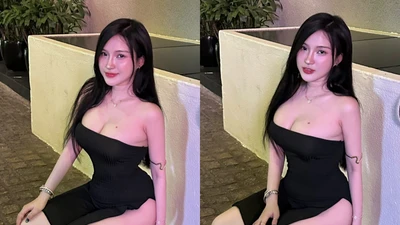 Hot girl áo dài Đồng Nai diện váy cắt xẻ khoe chân dài 