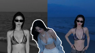Jun Vũ đốt cháy màn đêm với loạt ảnh bikini táo bạo
