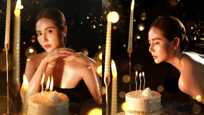 Huyền Lizzie mừng tuổi 35 bằng bộ ảnh dát vàng cực "bling"
