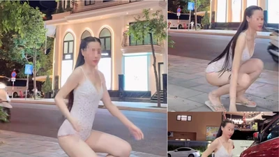 Đu trend nhặt đồ cô gái diện trang phục "quá phản cảm"