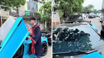 Chàng trai lái Lamborghini đi tốt nghiệp Đại học ở Hà Nội
