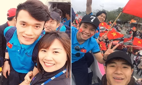 Khoảnh khắc “yêu không chịu nổi” của cầu thủ U23 Việt Nam ngày về nước