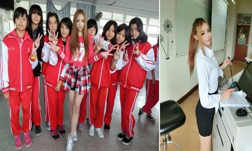 Ngắm cô giáo trẻ kiêm người mẫu xinh như búp bê