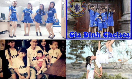 Những gia đình mê bóng đá nhắng nhít, đáng yêu