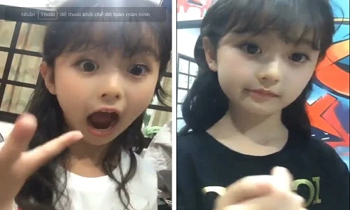 "Tiểu mỹ nhân" 8 tuổi nổi tiếng với clip 15 giây đáng yêu