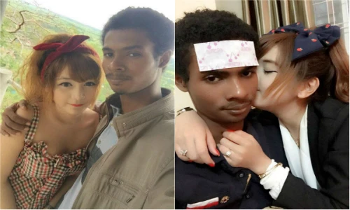 Ảnh tình cảm gây sốt của chàng đen nhẻm và gái xinh 