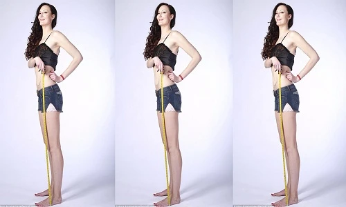 Cô gái "khổng lồ" có đôi chân dài nhất thế giới