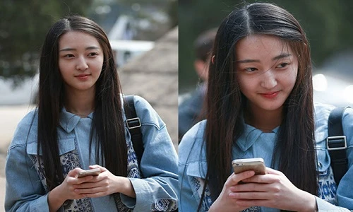 Xinh đẹp đến trường thi, nữ sinh bất ngờ nổi tiếng