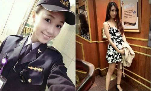 Nữ cảnh sát chân dài, mặt xinh như siêu mẫu