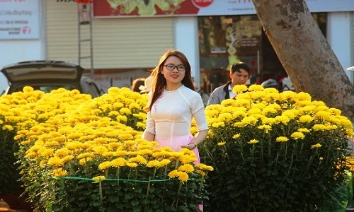 Ngắm thiếu nữ Quy Nhơn mê mẩn đọ sắc cùng hoa xuân