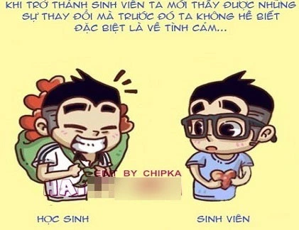 Khác biệt giữa học sinh, sinh viên qua ảnh chế ngộ nghĩnh
