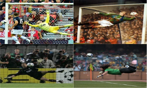 Bay nhảy như chim, nhiều thủ môn đi vào lịch sử