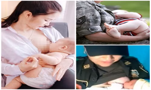 Những bức ảnh bà mẹ cho con bú gây “bão” dư luận