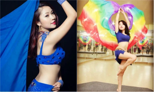 Vẻ đẹp sexy của nữ sinh kinh tế say mê múa bụng