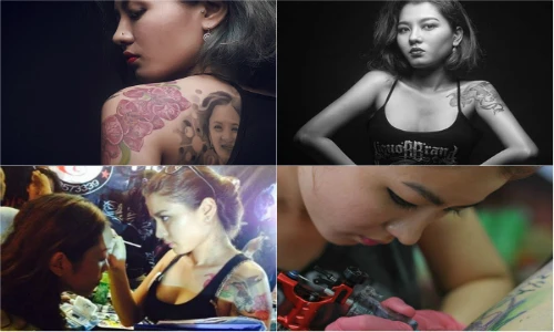 Nữ thợ xăm xinh đẹp khắc kỷ niệm buồn lên cơ thể