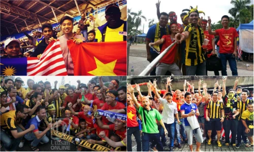 Ảnh đẹp về tình cảm ấm áp giữa CĐV Việt Nam - Malaysia