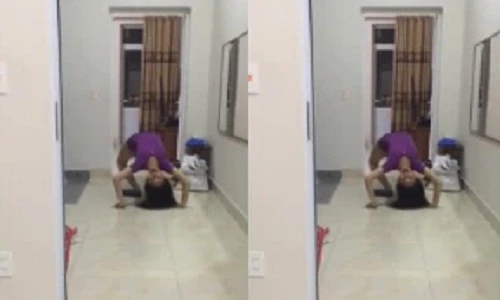 Video: Cô gái lộn người bò lổm ngổm khiến người xem hết hồn