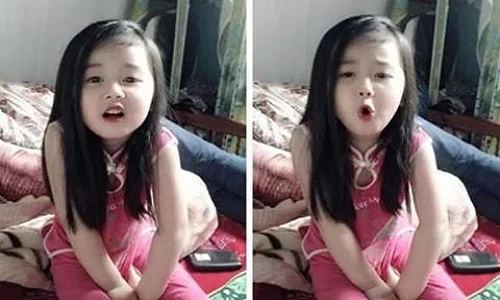 Bé gái thiên thần Thái Nguyên đốn tim dân mạng