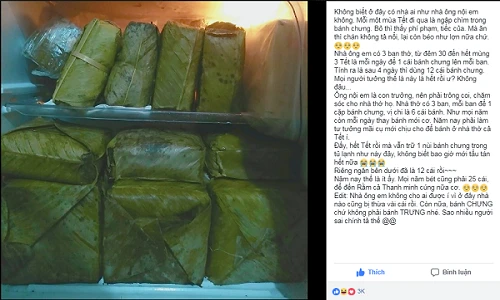 Chuyện ông nội chiếm trọn tủ lạnh để bánh ăn... tới rằm gây sốt