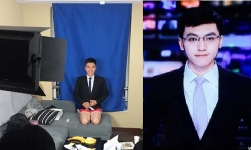 Nam MC đẹp trai “hứng gạch” vì mặc quần đùi ghi hình