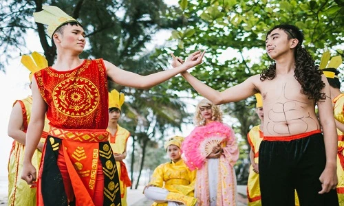 Teen Nghệ An chụp kỷ yếu theo phong cách Sơn Tinh - Thủy Tinh