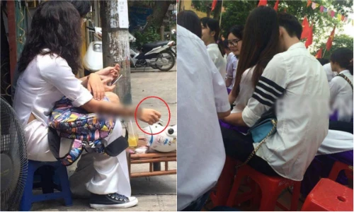 Những hình ảnh khó coi của học sinh trong ngày khai giảng