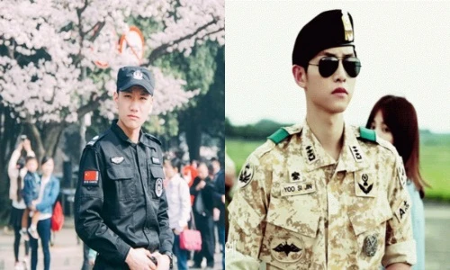 Hot boy bảo vệ đẹp trai như soái ca "Hậu duệ mặt trời"