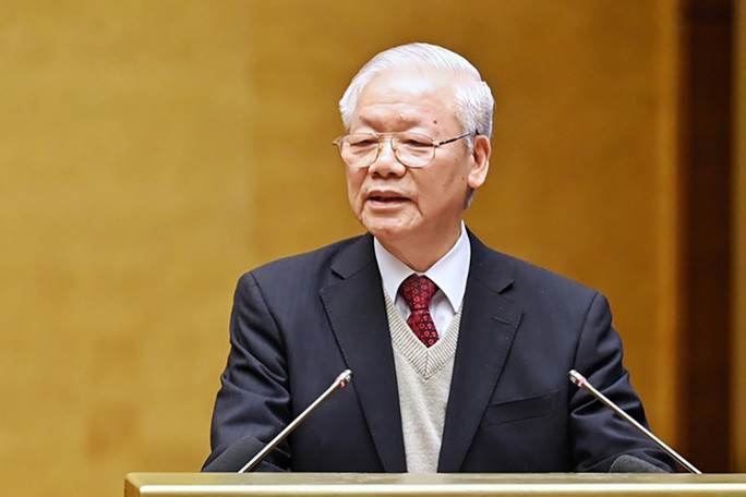 Quyết tâm đẩy lùi tham nhũng, tiêu cực: Đánh giá công tác phòng chống tham nhũng, tiêu cực trong năm 2021, Tổng Bí thư Nguyễn Phú Trọng cho rằng trong năm, công tác này đạt nhiều kết quả rõ rệt, có mặt cao hơn năm trước, khẳng định quyết tâm mạnh mẽ, "không ngừng", "không nghỉ".