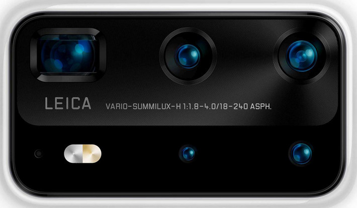 Hình ảnh concept cụm penta camera sau của P40 Pro rõ nét