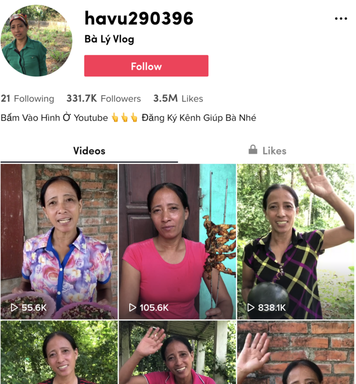 Mỗi video của Bà Lý Vlog đều thu hút lượt xem khá lớn, dao động từ hơn 50 ngàn đến hơn 12 triệu lượt xem. Lượng tương tác này của Bà Lý Vlog chẳng hề thua kém người 'tiền bối' là Bà Tân Vlog khi còn ở thời điểm ban đầu.