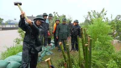 Bộ Quốc phòng thông tin sự cố vỡ đê tại Hưng Yên do bão số 3