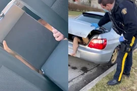 Thấy ô tô dính đầy bùn đất, cô gái đem giẻ lau chùi thì choáng