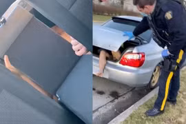 Thấy ô tô dính đầy bùn đất, cô gái đem giẻ lau chùi thì choáng